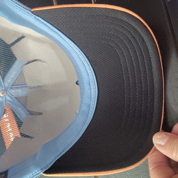 Simms Peach 🍑 🍑 🍑 and Blue 💙 💙 💙 Trucker Hat - Picture 11 of 14